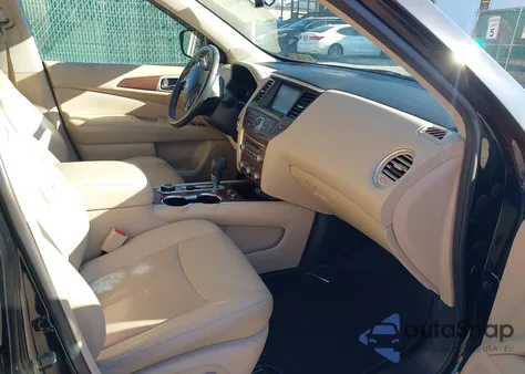 2017 Nissan Pathfinder Platinum z USA, uszkodzony, nr VIN 5N1DR2MM9HC609142